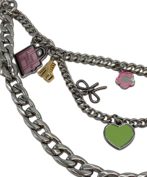 MARC JACOBS（マークジェイコブス）MARC JACOBS (マークジェイコブス) ザステッカーチャームチェーンショルダーストラップ シルバーの古着・服飾アイテム