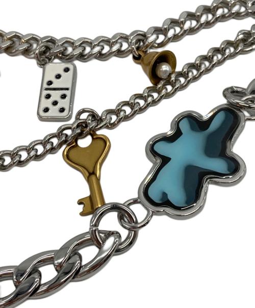 MARC JACOBS（マークジェイコブス）MARC JACOBS (マークジェイコブス) ザステッカーチャームチェーンショルダーストラップ シルバーの古着・服飾アイテム