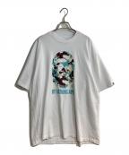 BAPE BY A BATHING APEベイプバイアベイシングエイプ）の古着「MAP CAMO BY BATHING APE RELAXED FIT TEE」｜ホワイト