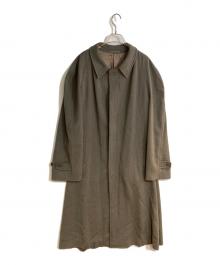 ARMANI COLLEZIONI（アルマーニ コレツィオーニ）の古着「スーパーロングベルテッドロングコート」｜ブラウン