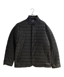 ARMANI COLLEZIONI（アルマーニ コレツィオーニ）の古着「ダウンテーラードジャケット」｜ブラック
