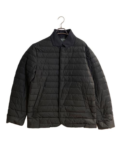 ARMANI COLLEZIONI（アルマーニ コレツィオーニ）ARMANI COLLEZIONI (アルマーニ コレツィオーニ) ダウンテーラードジャケット ブラック サイズ:XLの古着・服飾アイテム
