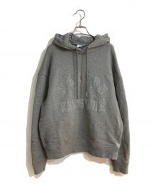 maison kitsune（メゾンキツネ）の古着「VARSITY HOODIE/バーシティフーディ」｜グレー