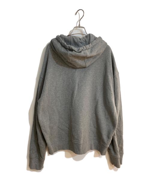 maison kitsune（メゾンキツネ）maison kitsune (メゾンキツネ) VARSITY HOODIE/バーシティフーディ グレー サイズ:Mの古着・服飾アイテム