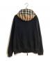 BURBERRY (バーバリー) ノヴァチェックフードジップパーカー ブラック サイズ:S：40000円