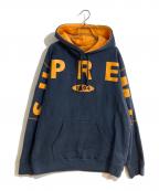 SUPREMEシュプリーム）の古着「Spread Logo Hooded Sweatshirts/スプレッドロゴフーデットスウェットシャツ」｜ネイビー