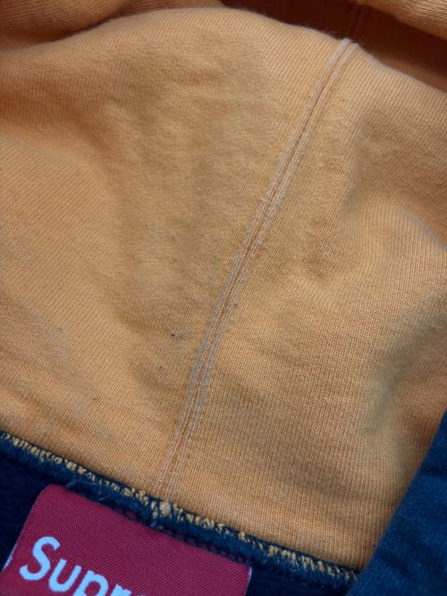 SUPREME（シュプリーム）SUPREME (シュプリーム) Spread Logo Hooded Sweatshirts/スプレッドロゴフーデットスウェットシャツ ネイビー サイズ:Lの古着・服飾アイテム