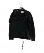 Vivienne Westwood ANGLOMANIAヴィヴィアンウエストウッドアングロマニア）の古着「変形パイピングジップアップスウェット」｜ブラック