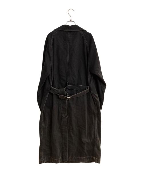 DIESEL（ディーゼル）DIESEL (ディーゼル) D-DELIRIOUS Double Breasted Trench Coat ブラック サイズ:Mの古着・服飾アイテム