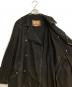 中古・古着 DIESEL (ディーゼル) D-DELIRIOUS Double Breasted Trench Coat ブラック サイズ:M：25000円