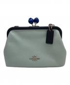 COACHコーチ）の古着「ノラキッスチェーンボディクロスバッグ」｜ブルー