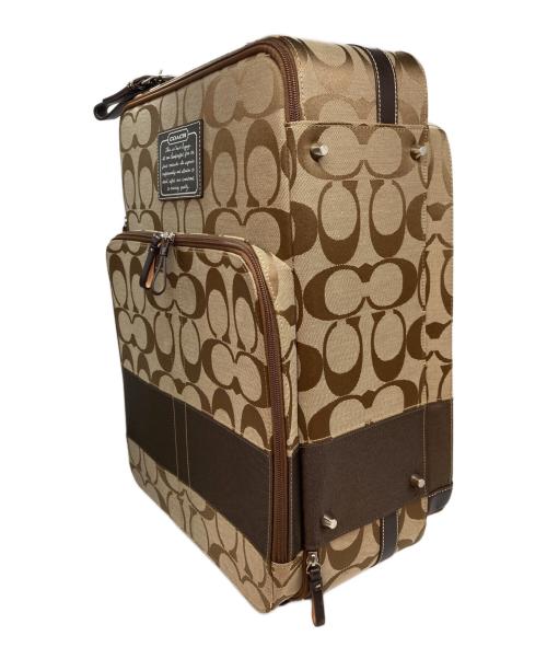 COACH（コーチ）COACH (コーチ) シグネチャー キャリーケース ブラウンの古着・服飾アイテム