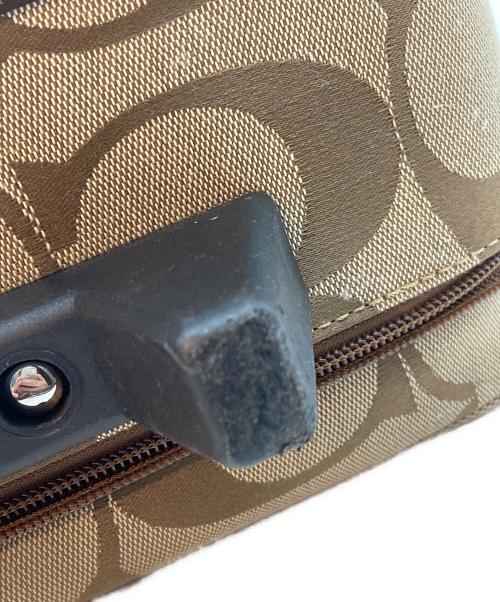 COACH（コーチ）COACH (コーチ) シグネチャー キャリーケース ブラウンの古着・服飾アイテム
