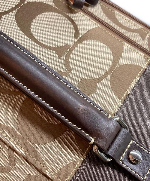 COACH（コーチ）COACH (コーチ) シグネチャー キャリーケース ブラウンの古着・服飾アイテム