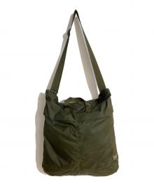 PORTER（ポーター）の古着「フレックスヘルメットバッグ」｜グリーン