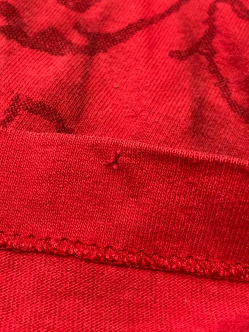 HARLEY-DAVIDSON（ハーレーダビッドソン）HARLEY-DAVIDSON (ハーレーダビッドソン) anvilボディオールオーバープリントTシャツ レッド サイズ:XLの古着・服飾アイテム