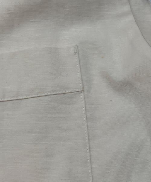 RIM.ARK（リムアーク）RIM.ARK (リムアーク) Cotton linen box tops/コットンリネンボックストップス ベージュ サイズ:FREEの古着・服飾アイテム