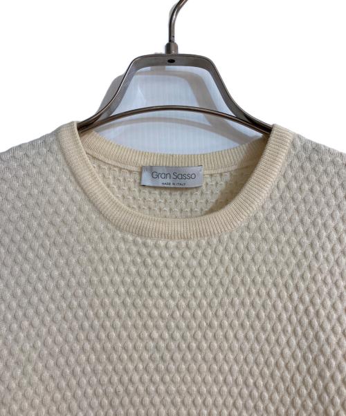 GRAN SASSO（グランサッソ）GRAN SASSO (グランサッソ) ウールニット ホワイト サイズ:44の古着・服飾アイテム