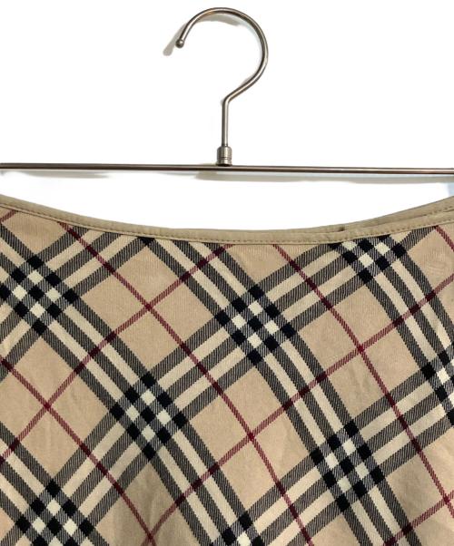 BURBERRY BLUE LABEL（バーバリー ブルー レーベル）BURBERRY BLUE LABEL (バーバリー ブルー レーベル) ノヴァチェックラップスカート ベージュ サイズ:38の古着・服飾アイテム