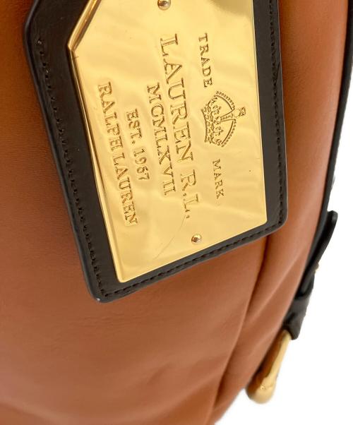 LAUREN RALPH LAUREN（ローレン ラルフ ローレン）LAUREN RALPH LAUREN (ローレン ラルフ ローレン) レザーワンショルダーバッグ ブラウンの古着・服飾アイテム