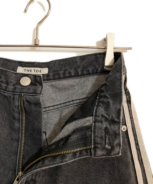 THE TOE（ザ・トゥー）THE TOE (ザ・トゥー) Emirates Track Denim Pants ブラック サイズ:Sの古着・服飾アイテム