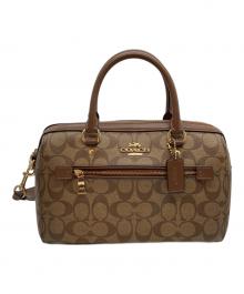 COACH（コーチ）の古着「ローアン サッチェル 2wayバッグ」｜ブラウン