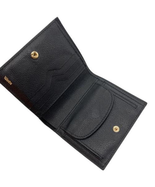 Valextra（ヴァレクストラ）Valextra (ヴァレクストラ) 2つ折り財布 ブラックの古着・服飾アイテム