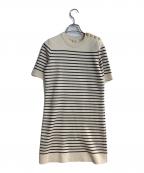 CELINEセリーヌ）の古着「エディ期 コットン×ナイロン ニットワンピース」｜ホワイト