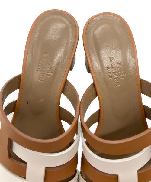 HERMES（エルメス）HERMES (エルメス) アミカサンダル ブラウン サイズ:36.5の古着・服飾アイテム