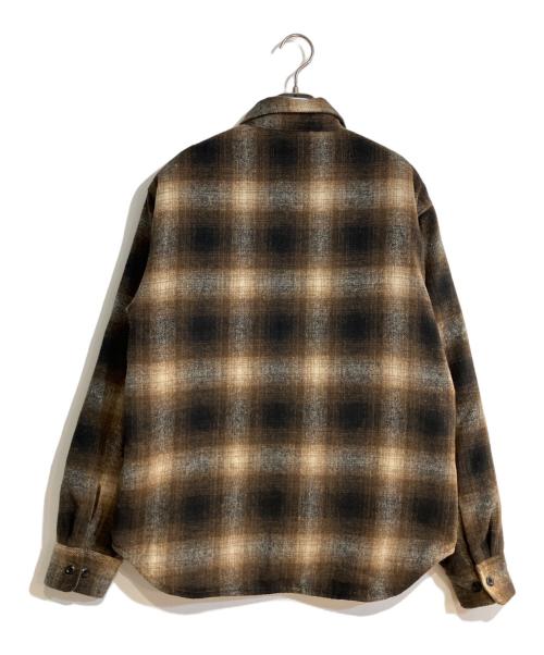 STEAD（ステッド）STEAD (ステッド) BRENT (ブレント) Stead 別注 CPO SHIRT JACKET/シャツジャケット ブラウン サイズ:Mの古着・服飾アイテム