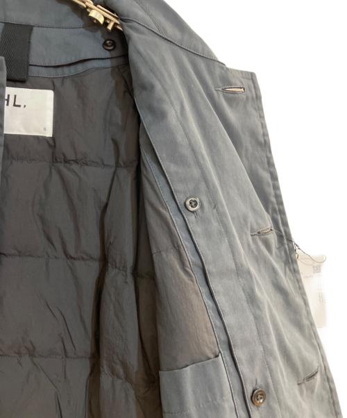 MHL（マーガレットハウエル）MHL (マーガレットハウエル) 24AW WORN COTTON NYLON ダウンライナー付きステンカラーコート ネイビー サイズ:S 未使用品の古着・服飾アイテム