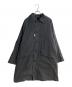 MHL（マーガレットハウエル）の古着「24AW WORN COTTON NYLON ダウンライナー付きステンカラーコート」｜ネイビー