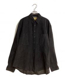 seven by seven（セブンバイセブン）の古着「Leather shirts / ゴートレザーシャツ」｜ブラック