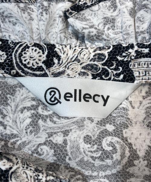 &ellecy（アンドエルシー）&ellecy (アンドエルシー) 総柄ブラウス ブラック サイズ:Mの古着・服飾アイテム