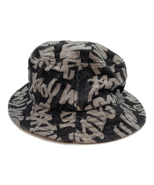 SUPREME（シュプリーム）Supreme (シュプリーム) Fat Tip Jacquard Denim Crusher/フェードジャガード デニムクラッシャー ブラックの古着・服飾アイテム