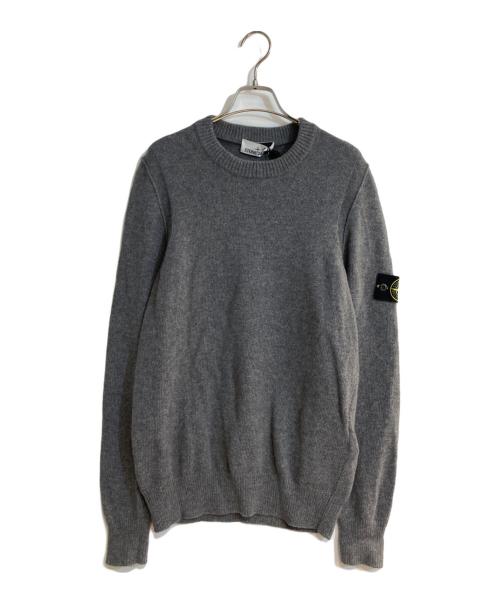 STONE ISLAND（ストーンアイランド）STONE ISLAND (ストーンアイランド) クルーネックニット グレー サイズ:Mの古着・服飾アイテム
