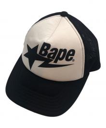 A BATHING APE（アベイシングエイプ）の古着「ベイプスタメッシュキャップ」｜ブラック