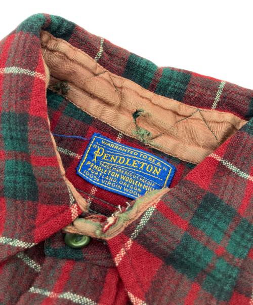 PENDLETON（ペンドルトン）PENDLETON (ペンドルトン) ウールシャツ レッド サイズ:15 1/2の古着・服飾アイテム