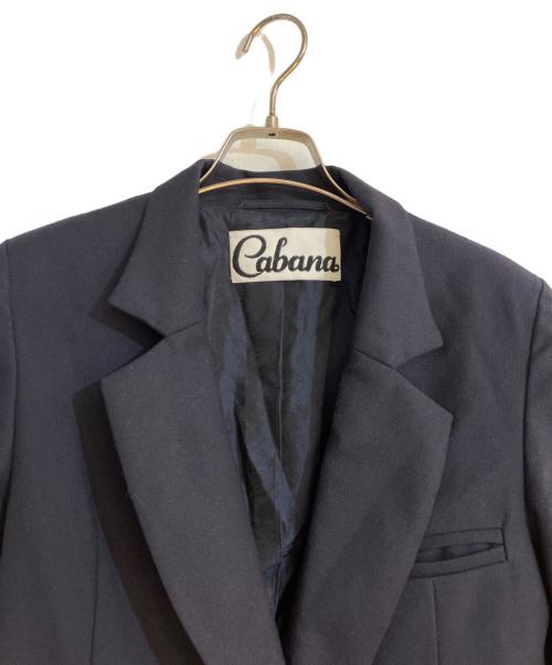 CABANA（カバナ）CABANA (カバナ) ウールダブルブレストジャケット ネイビー サイズ:38の古着・服飾アイテム