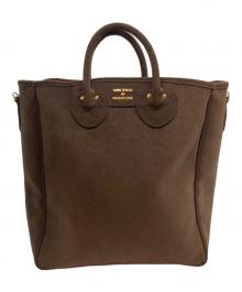 YOUNG & OLSEN The DRYGOODS STORE（ヤングアンドオルセン ザ ドライグッズストア）の古着「スエード調 トートバッグ（MEDIUM）」｜ブラウン