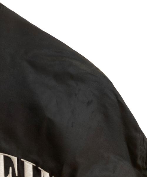 Calvin Klein（カルバンクライン）Calvin Klein (カルバンクライン) LS UNFILLED NYLON TIPPED GRAPHIC BOMBER MA-1 ブラック サイズ:Sの古着・服飾アイテム