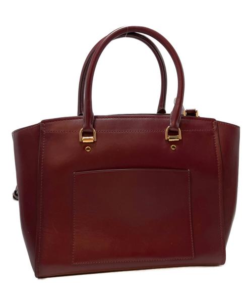 MICHAEL KORS（マイケルコース）MICHAEL KORS (マイケル・コース) ベラングラージサッチェル 2WAYショルダーバッグ ボルドーの古着・服飾アイテム