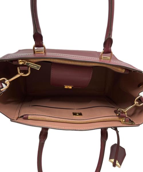 MICHAEL KORS（マイケルコース）MICHAEL KORS (マイケル・コース) ベラングラージサッチェル 2WAYショルダーバッグ ボルドーの古着・服飾アイテム