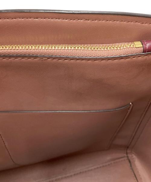 MICHAEL KORS（マイケルコース）MICHAEL KORS (マイケル・コース) ベラングラージサッチェル 2WAYショルダーバッグ ボルドーの古着・服飾アイテム