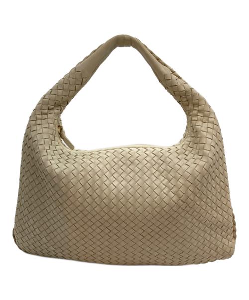 BOTTEGA VENETA（ボッテガベネタ）BOTTEGA VENETA (ボッテガベネタ) イントレチャートホーボーワンショルダーバッグ アイボリーの古着・服飾アイテム