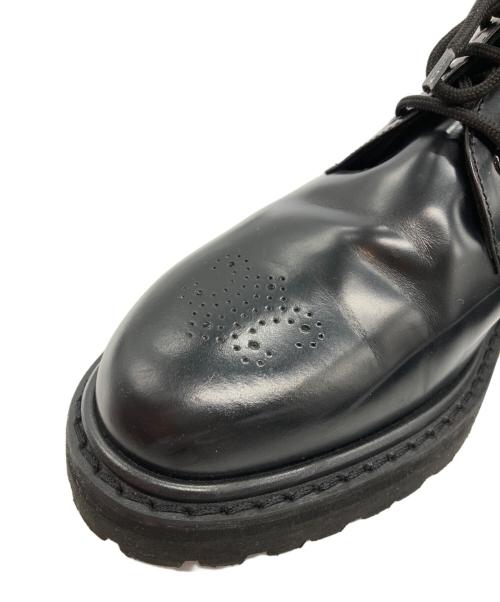CELINE（セリーヌ）CELINE (セリーヌ) 25SS トリオンフパンチング レンジャーダービーシューズ ブラック サイズ:26.5の古着・服飾アイテム