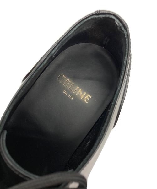 CELINE（セリーヌ）CELINE (セリーヌ) 25SS トリオンフパンチング レンジャーダービーシューズ ブラック サイズ:26.5の古着・服飾アイテム