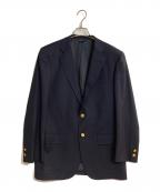 BROOKS BROTHERSブルックスブラザーズ）の古着「TOLLEGNO社製生地 金ボタンブレザー」｜ネイビー