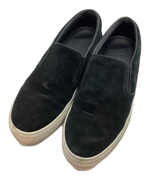 SUNNY PELLICO（サニーペリコー）SUNNY PELLICO (サニーペリコー) スウェードスリッポン ブラック サイズ:26の古着・服飾アイテム