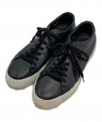 SUNNY PELLICOサニーペリコー）の古着「レザーローカットスニーカー」｜ブラック